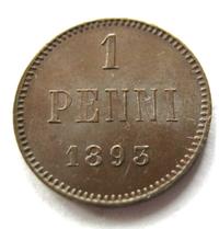 1 пенни 1893 года  Для Финляндии