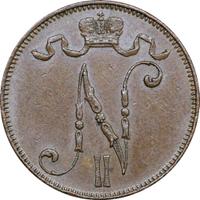 5 пенни 1907 года  Для Финляндии