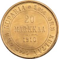 20 марок 1910 года L Для Финляндии