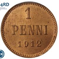 1 пенни 1912 года  Для Финляндии