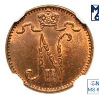 1 пенни 1907 года  Для Финляндии