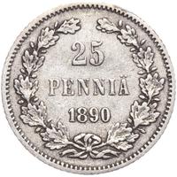 25 пенни 1890 года L Для Финляндии