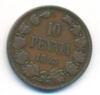 10 пенни 1895 года  Для Финляндии