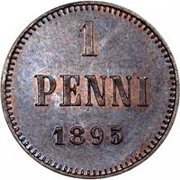 1 пенни 1895 года  Для Финляндии