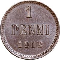 1 пенни 1912 года  Для Финляндии