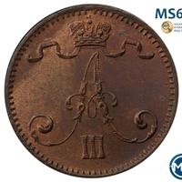 1 пенни 1882 года  Для Финляндии