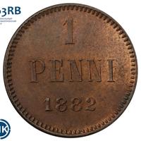 1 пенни 1882 года  Для Финляндии