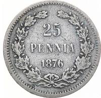25 пенни 1876 года S Для Финляндии