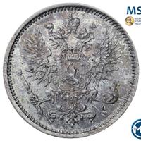 50 пенни 1891 года L Для Финляндии