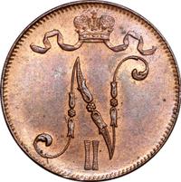 5 пенни 1916 года  Для Финляндии