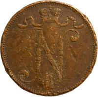 5 пенни 1908 года  Для Финляндии