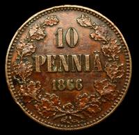 10 пенни 1866 года  Для Финляндии