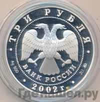 3 рубля 2002 года ММД