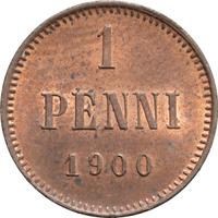 1 пенни 1900 года  Для Финляндии