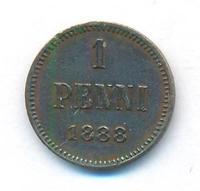 1 пенни 1888 года  Для Финляндии