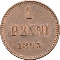 1 пенни 1895 года  Для Финляндии