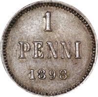 1 пенни 1898 года  Для Финляндии