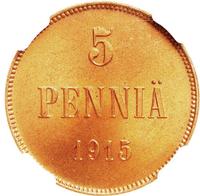 5 пенни 1915 года  Для Финляндии
