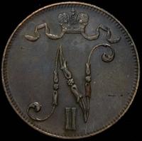 5 пенни 1910 года  Для Финляндии