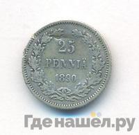 25 пенни 1890 года L Для Финляндии