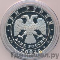 3 рубля 2002 года СПМД