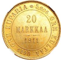 20 марок 1911 года L Для Финляндии