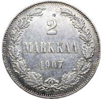 2 марки 1907 года L Для Финляндии