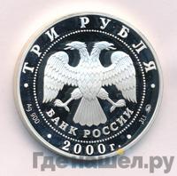 3 рубля 2000 года ММД
