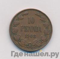 10 пенни 1908 года  Для Финляндии
