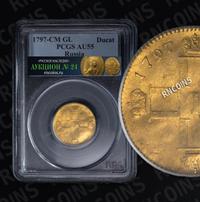 Червонец 1797 года СМ ГЛ