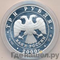 3 рубля 2000 года ММД
