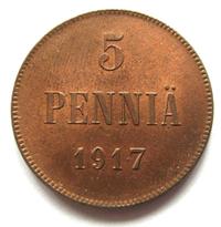 5 пенни 1917 года