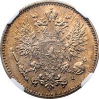 50 пенни 1911 года L Для Финляндии