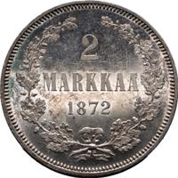 2 марки 1872 года S Для Финляндии