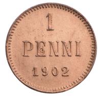 1 пенни 1902 года  Для Финляндии
