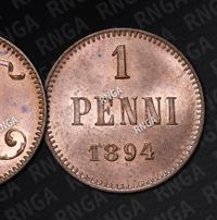 1 пенни 1894 года  Для Финляндии