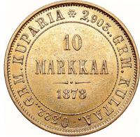 10 марок 1878 года S Для Финляндии