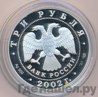 3 рубля 2002 года СПМД