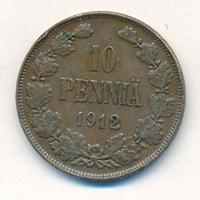 10 пенни 1912 года  Для Финляндии