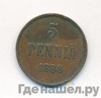 5 пенни 1888 года  Для Финляндии