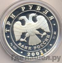 3 рубля 2002 года ММД
