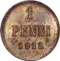 1 пенни 1912 года  Для Финляндии