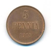 5 пенни 1914 года  Для Финляндии