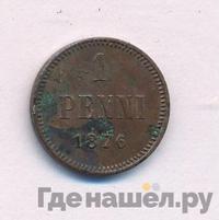 1 пенни 1876 года  Для Финляндии