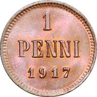 1 пенни 1917 года  Для Финляндии