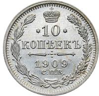 10 копеек 1909 года СПБ ЭБ