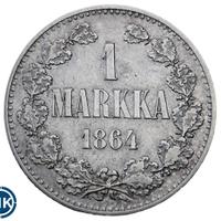 1 марка 1864 года S Для Финляндии