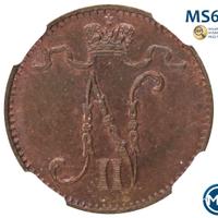 1 пенни 1900 года  Для Финляндии