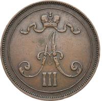 10 пенни 1891 года  Для Финляндии