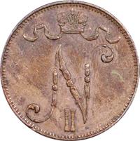 5 пенни 1906 года  Для Финляндии